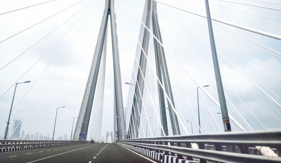 Low Angle View Of Suspension Bridge